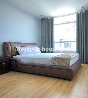 Myanmar real estate - for rent property - No.4793 - Two bedrooms unit in G.E.M.S Condominium for rent, Hlaing! - master bedroom view