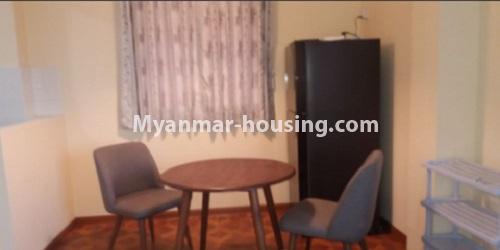 Myanmar real estate - for rent property - No.4799 - 1 BHK nice penthouse with panoramic view for rent in Sanchaung! - dining area view