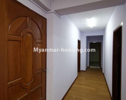 Myanmar real estate - for rent property - No.4800 - First floor 3 BHK apartment room for rent in Tarmway! - corridor view