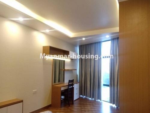 Myanmar real estate - for rent property - No.4804 - Luxurious Time City Condo Room for rent in Kamaryut! - master bedroom view
