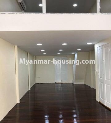 Myanmar real estate - for rent property - No.4806 - First floor with attic for rent in Lanmadaw! - attic and hall view