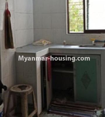 Myanmar real estate - for rent property - No.4808 - Fourth floor apartment room rent in Downtown! - kitchen view