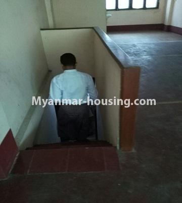 Myanmar real estate - for rent property - No.4809 - Shop House for rent in Nyaung Tan Housing, Pazundaung! - stairs view