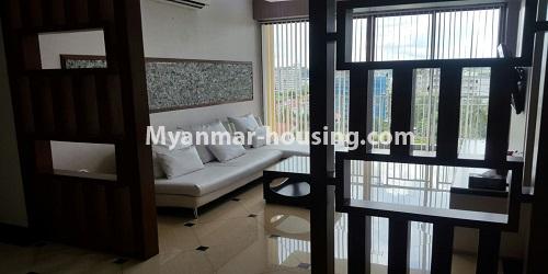 Myanmar real estate - for rent property - No.4811 - Luxurious Pyay Garden Residential Room for rent in Sanchaung Township. - another view of living room