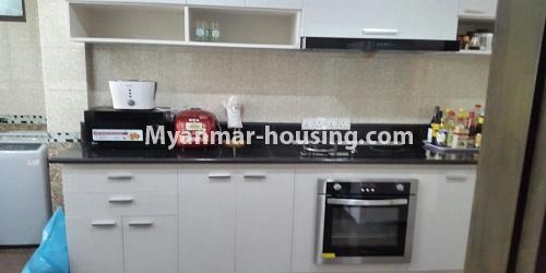 ミャンマー不動産 - 賃貸物件 - No.4811 - Luxurious Pyay Garden Residential Room for rent in Sanchaung Township. - kitchen view