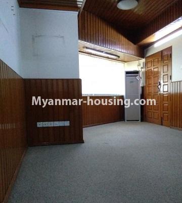 Myanmar real estate - for rent property - No.4814 - Kandawgyi Tower condominium room for rent in Mingalar Taung Nyunt! - living room view
