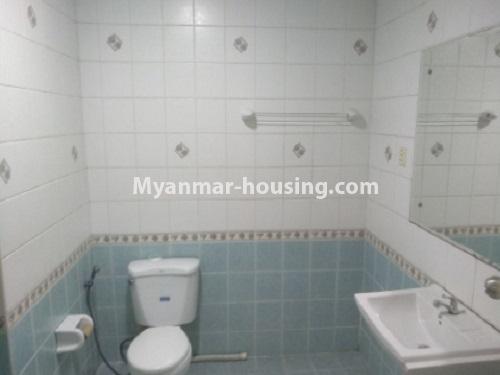 Myanmar real estate - for rent property - No.4821 - Furnished Yankin Zay condominium room for rent! - bathroom view