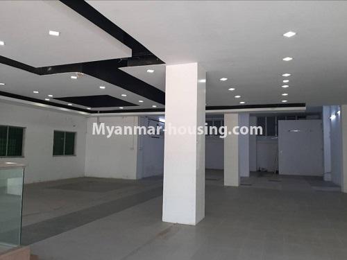 Myanmar real estate - for rent property - No.4822 - Large ground floor with 1520 sq.ft attic for rent on Moe Kaung Road, Yankin! - ground floor interior decortion view