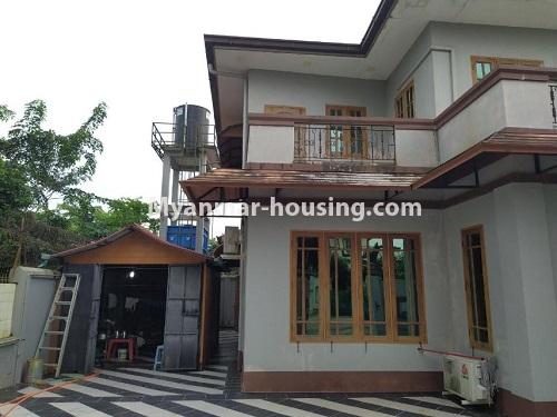 ミャンマー不動産 - 賃貸物件 - No.4823 - Two storey landed house for rent in Aung Chan Thar Housing, Thanlyin! - another view of the house