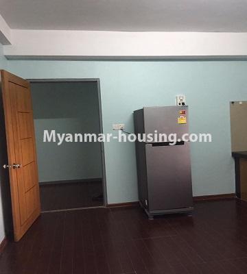 Myanmar real estate - for rent property - No.4826 - 3 BHK Hlaing Lamin Condominium room for rent! - kitchen area