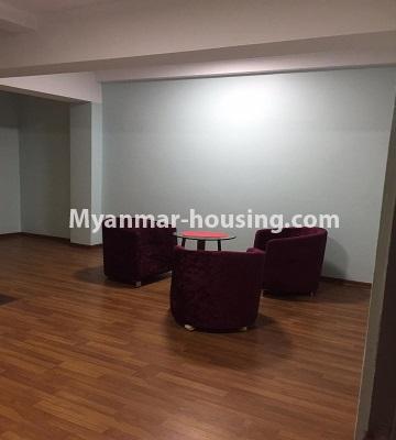 Myanmar real estate - for rent property - No.4826 - 3 BHK Hlaing Lamin Condominium room for rent! - extra settee