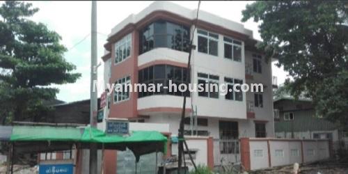 မြန်မာအိမ်ခြံမြေ - ငှားရန် property - No.4827 - တောင်ဒဂုံစက်မှုဇုန်(၂)ထဲတွင် လုံးချင်း ၃ထပ်တစ်လုံးငှားရန်ရှိသည်။another view of building
