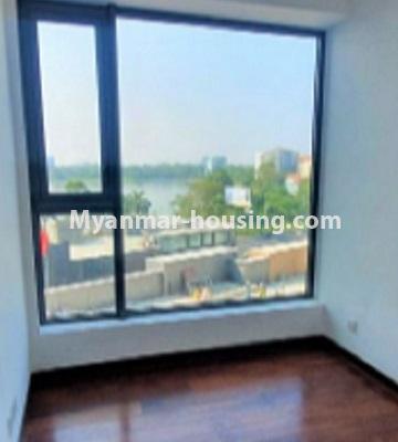 Myanmar real estate - for rent property - No.4828 - Nice The Central Condominium room with Inya Lake View for rent! - living room view