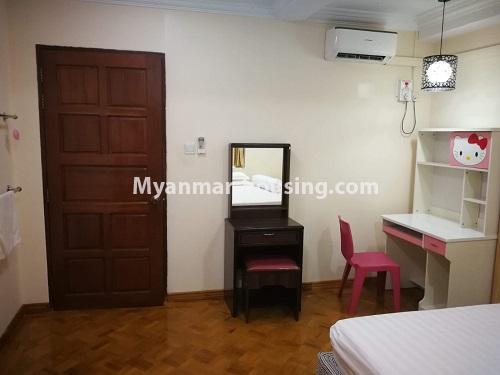 Myanmar real estate - for rent property - No.4830 - Jewel Residence 3 BHK Residential Room with full facilities except electric bill for rent in Yankin! - master bedroom view