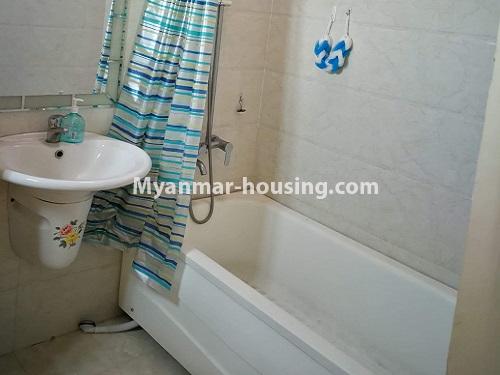 Myanmar real estate - for rent property - No.4830 - Jewel Residence 3 BHK Residential Room with full facilities except electric bill for rent in Yankin! - bathroom view