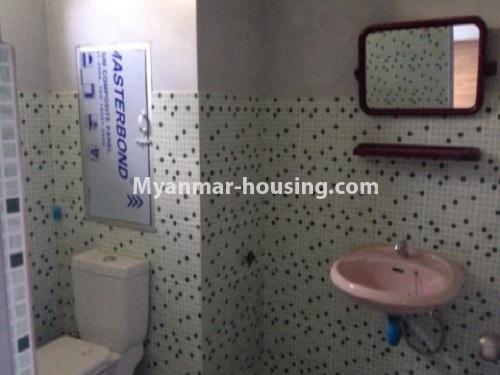 Myanmar real estate - for rent property - No.4831 - Large apartment for office option for rent, 7 Mile, Mayangone! - bathroom view