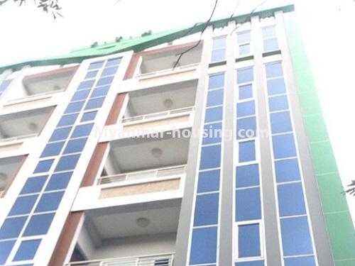 ミャンマー不動産 - 賃貸物件 - No.4831 - Large apartment for office option for rent, 7 Mile, Mayangone! - building view