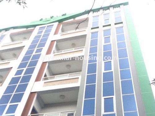 Myanmar real estate - for rent property - No.4831 - Large apartment for office option for rent, 7 Mile, Mayangone! - building view