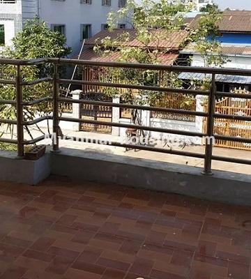 Myanmar real estate - for rent property - No.4832 - Newly built 2 storey house for rent in North Okkalapa! - balcony view