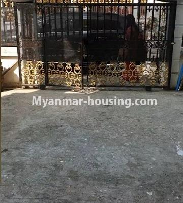 Myanmar real estate - for rent property - No.4832 - Newly built 2 storey house for rent in North Okkalapa! - front concreted extra space 