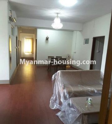缅甸房地产 - 出租物件 - No.4833 - 4 BHK 99 Residence room for rent in Ahlone! - living room view