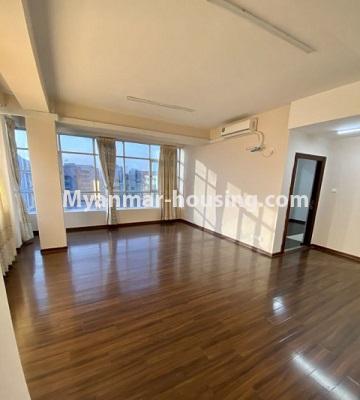 ミャンマー不動産 - 賃貸物件 - No.4834 - 2 BHK condominium room for rent on Lay Daunkkan Road, Thin Gann Gyun! - another view of living room