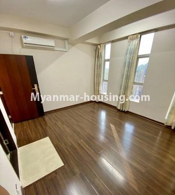 Myanmar real estate - for rent property - No.4834 - 2 BHK condominium room for rent on Lay Daunkkan Road, Thin Gann Gyun! - master bedroom view
