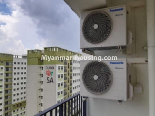 Myanmar real estate - for rent property - No.4837 - 4BHK Yadanar Hninsi Condominium room for rent in Dagon Seikkan! - balcony view