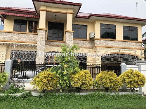 Myanmar real estate - for rent property - No.4843 - 2 Storey landed house with 7 BRK for rent in North Dagon! - house view