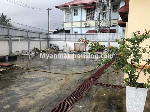 Myanmar real estate - for rent property - No.4843 - 2 Storey landed house with 7 BRK for rent in North Dagon! - another compound view