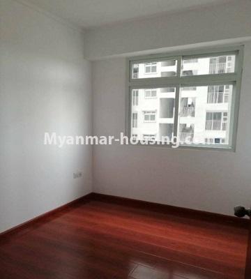 缅甸房地产 - 出租物件 - No.4845 - Two bedroom Ayar Chan Thar condominium room for rent in Dagon Seikkan! - bedroom view