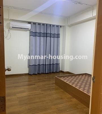 Myanmar real estate - for rent property - No.4847 - 2 BHK mini condominium room for rent in Kamaryut! - bedroom view