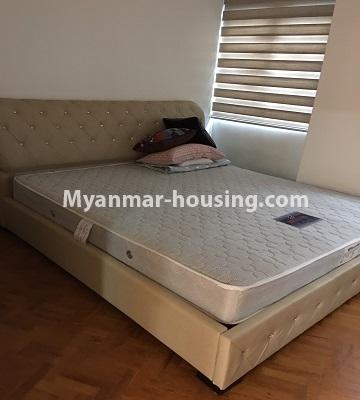 Myanmar real estate - for rent property - No.4848 - Kamaryut 3 BHK Nawarat Condominium room for rent! - bedroom view