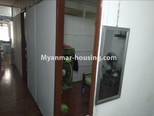 Myanmar real estate - for rent property - No.4850 - Mudita housing 2 BHK room for rent in Mayangone! - bedroom and corridor view