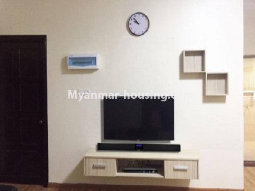 Myanmar real estate - for rent property - No.4852 - 3 BHK Pearl Condominium room for rent in Bahan! - another view of living room