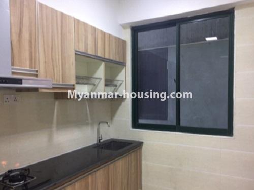 Myanmar real estate - for rent property - No.4852 - 3 BHK Pearl Condominium room for rent in Bahan! - kitchen view