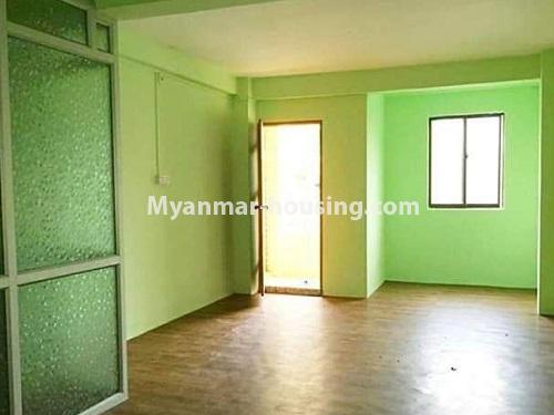 Myanmar real estate - for rent property - No.4854 - 1 BHK apartment room for rent in Sanchaung! - living room area