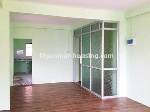 Myanmar real estate - for rent property - No.4854 - 1 BHK apartment room for rent in Sanchaung! - dining area and bedroom view