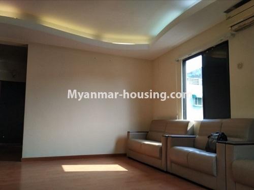 缅甸房地产 - 出租物件 - No.4855 - 2 BHK apartment room for rent in Sanchaung! - another view of living room