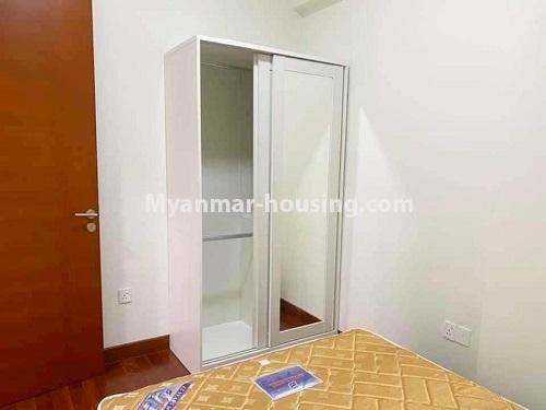 Myanmar real estate - for rent property - No.4862 - Crystal Residence 2BHK room for rent, Sanchaung! - another bedroom view