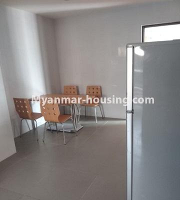 Myanmar real estate - for rent property - No.4863 - Yankin Sky View Condominium room for rent! - dining area view