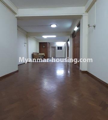 Myanmar real estate - for rent property - No.4865 - Large Apartment for rent in Botahtaung! - living room view
