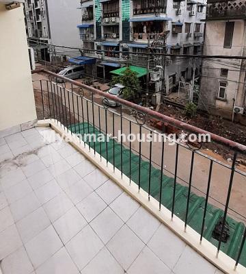 Myanmar real estate - for rent property - No.4865 - Large Apartment for rent in Botahtaung! - balcony view