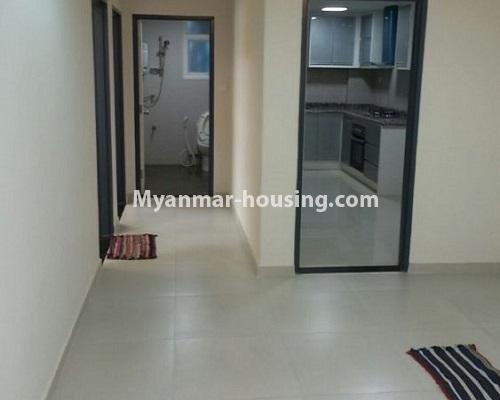 Myanmar real estate - for rent property - No.4867 - 3 BHK Star City Condominium room for rent in Thanlyin! - common bathroom and kitchen view