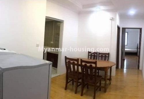ミャンマー不動産 - 賃貸物件 - No.4871 - 2 BHK Royal Thukha condominium room for rent in Hlaing! - dinning area view