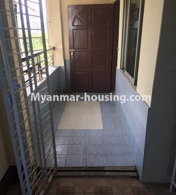 Myanmar real estate - for rent property - No.4873 - Top Floor Hall Type Apartment for rent in Yankin! - balcony view