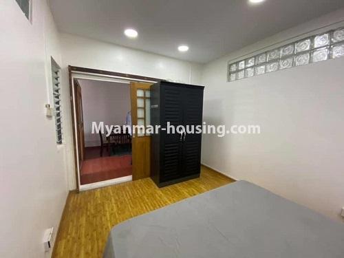 Myanmar real estate - for rent property - No.4876 - 3 BHK condominium room for rent in the heart of Yangon! - another bedroom view