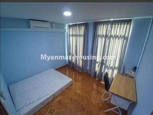 Myanmar real estate - for rent property - No.4878 - 2BHK condominium room with reasonable price for rent in Haling! - another bedroom view