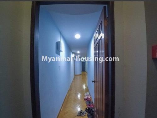 Myanmar real estate - for rent property - No.4878 - 2BHK condominium room with reasonable price for rent in Haling! - halllway