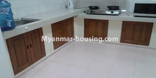 Myanmar real estate - for rent property - No.4881 - 3BHK High Floor Junction Maw Tin Condominium room for rent in Lanmadaw! - kitchen view